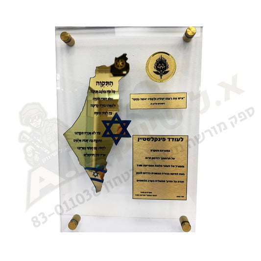 מגן זכוכית מפת ישראל