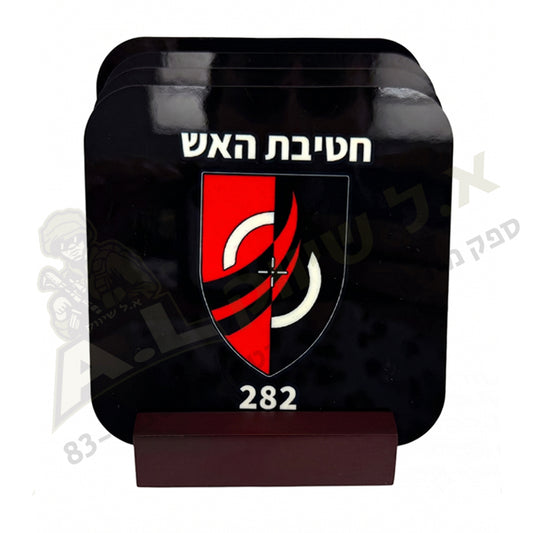 סט תחתיות עץ לכוסות עם הדפס בעיצוב אישי