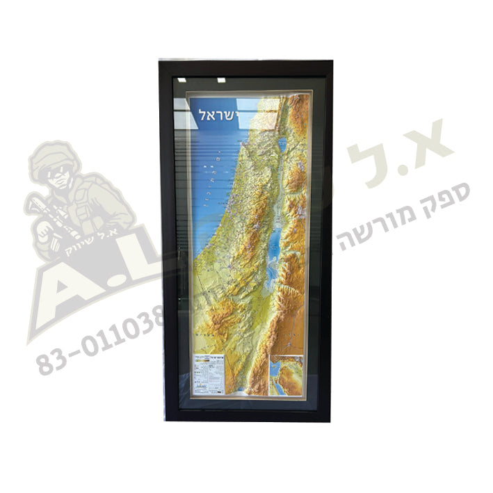 מפת ארץ ישראל תלת מימד